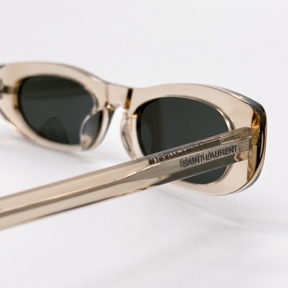 NEW SAINT LAURENT SHADE SL557 004 NUDE GREY SUNGLASSES SAINT LAURENT SL 557 004 - Picture 7 of 10
